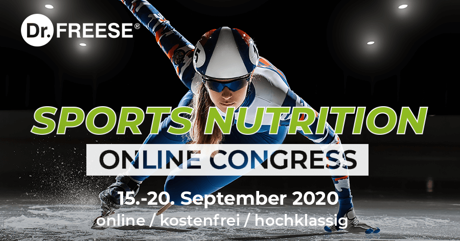 Kostenloser online Kongress: Sports Nutrition – 15.9. bis 20.9.2020